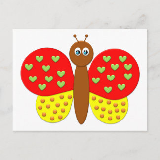 Cartão Postal Cartão-postal da Borboleta BonBon Fantasy