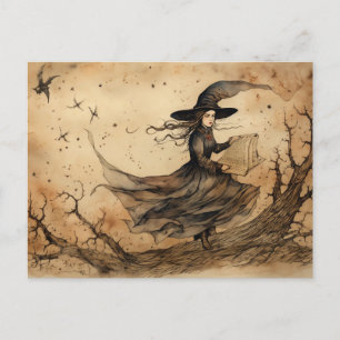 Cartão Postal Cartão-postal da bruxa