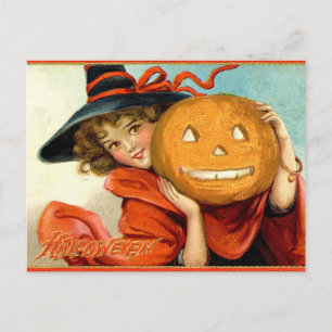 Cartão Postal Cartão-postal da Bruxa de Feiticeira de Vintage