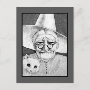 Cartão Postal Cartão-postal da Bruxa do Halloween
