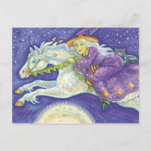 Cartão Postal Cartão-postal da Bruxa do Halloween