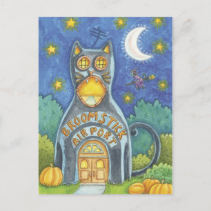 Cartão Postal Cartão-postal da Bruxa do Halloween