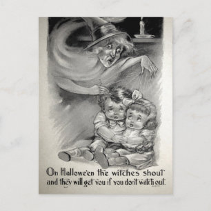 Cartão Postal Cartão-postal da bruxa-escarlate