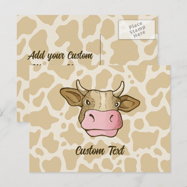 Cartão Postal Cartão-postal da Cabeça de Vaca (Frente/Verso)