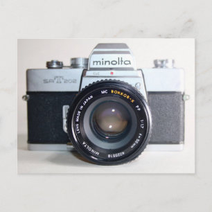 Cartão Postal Cartão-postal da câmara Minolta de 35 mm antiga