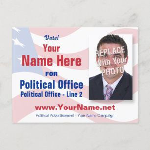 Cartão Postal Cartão-postal da campanha eleitoral - Não-partidár