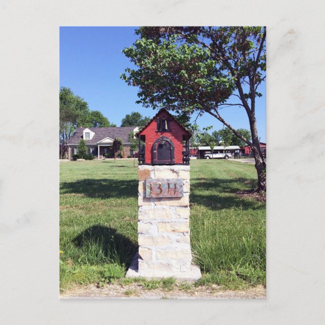Cartão Postal Cartão-postal da Casa Vermelha (Frente)