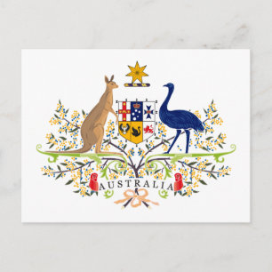 Cartão Postal Cartão-postal da Casaco de Armas da Austrália