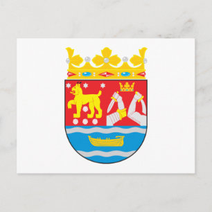 Cartão Postal Cartão-postal da Casaco de Armas do Sul da Finlâ