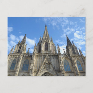 Cartão Postal Cartão-postal da Catedral de Barcelona