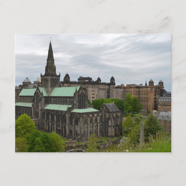 Cartão Postal Cartão-postal da Catedral de Glasgow (Frente)