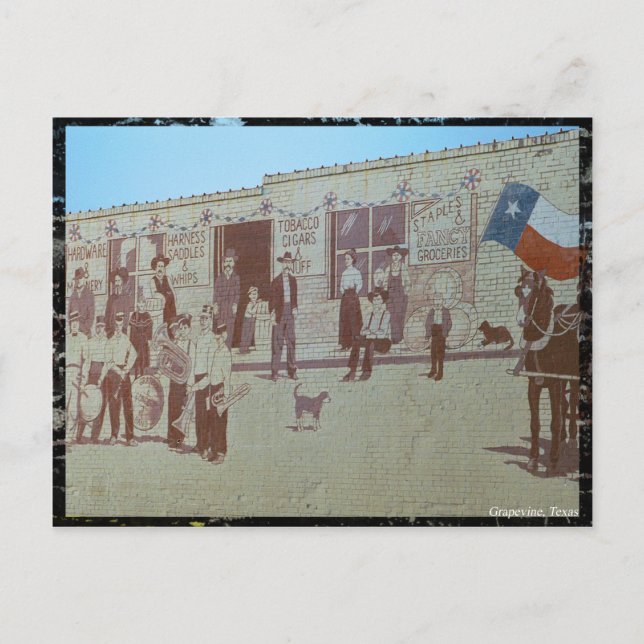 Cartão Postal Cartão-postal da Cidade de Grapevine (Frente)
