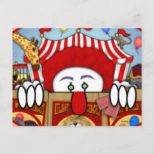 Cartão Postal Cartão-postal da Clown Kilroy