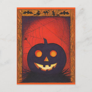 Cartão Postal Cartão-postal da Collagem de Abóbora Halloween