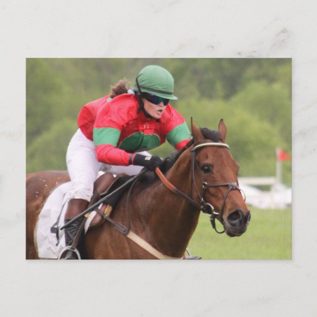 Cartão Postal Cartão-postal da Corrida de Cavalo (Frente)