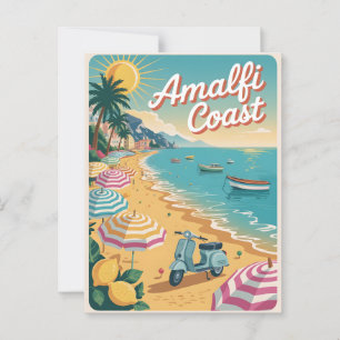Cartão Postal Cartão-postal da Costa Amalfi