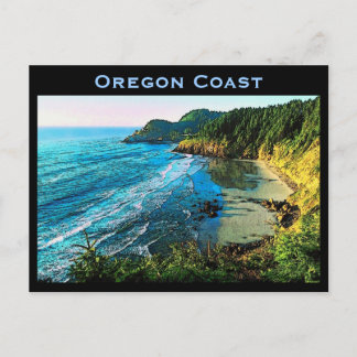 Cartão Postal Cartão-postal da Costa do Oregon