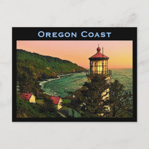 Cartão Postal Cartão-postal da Costa do Oregon
