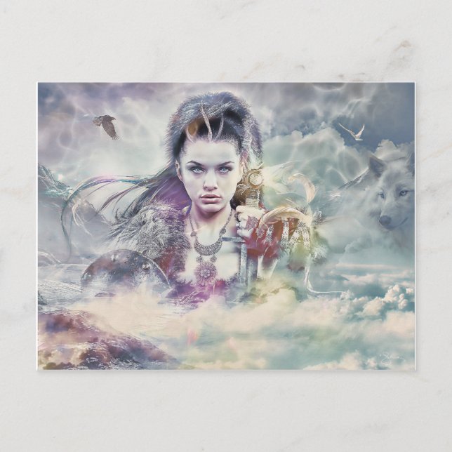 Cartão Postal Cartão-postal da Deusa da Mitologia (Frente)