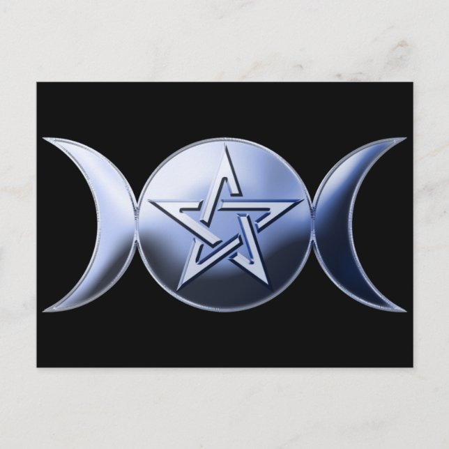 Cartão Postal Cartão-postal da Deusa Lunar (Frente)