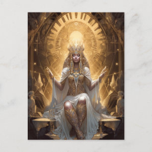 Cartão Postal Cartão-postal da Deusa Queen Fantasy Art