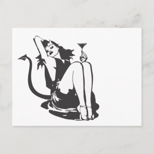 Cartão Postal Cartão-postal da Devil Girl