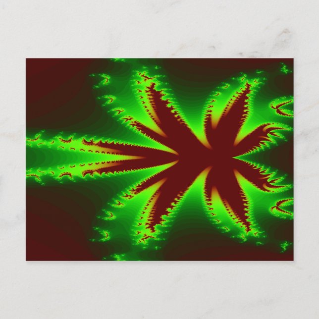 Cartão Postal Cartão-postal da Dragonfly no Flames (Frente)