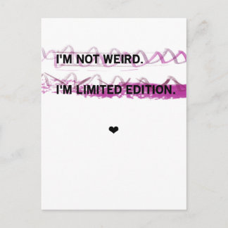 Cartão Postal Cartão-postal da Edição Limitada