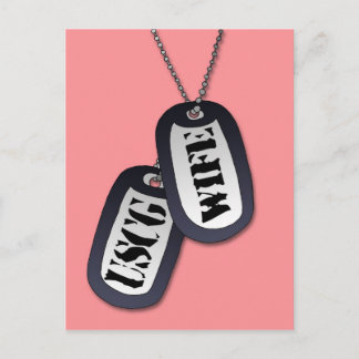 Cartão Postal Cartão-postal da Esposa USCG