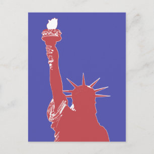 Cartão Postal Cartão-postal da Estátua da Liberdade