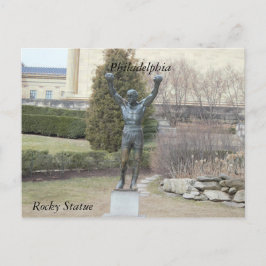 Cartão Postal Cartão-postal da Estátua Filadélfia Rocky