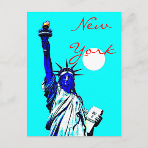 Cartão Postal Cartão-postal da Estátua Pop da Liberdade de Nova 