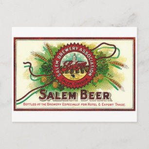 Cartão Postal Cartão-postal da etiqueta de bebidas da Vintage