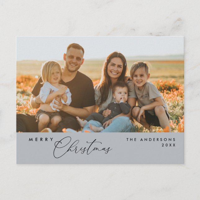 Cartão Postal Cartão-postal da família romântica moderna, feliz  (Frente)