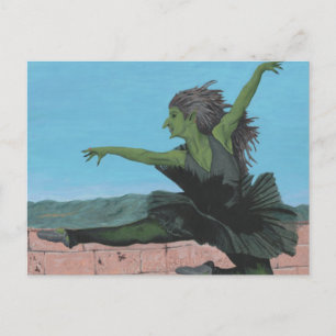 Cartão Postal Cartão-postal da Fantasia Goblin Girl Ballerina