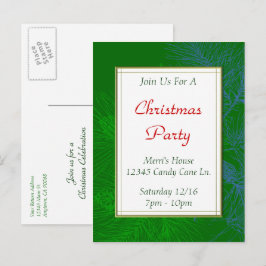 Cartão Postal Cartão-postal da Festa de Natal Personalizada com