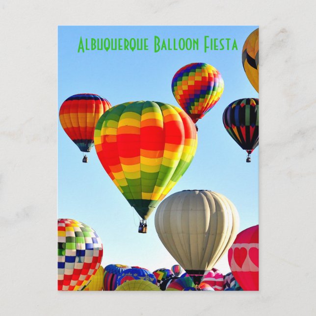 CARTÃO POSTAL CARTÃO-POSTAL DA FESTA DOS BALÕES DE ALBUQUERQUE (Frente)