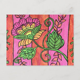 Cartão Postal Cartão-postal da Flor Jacobean