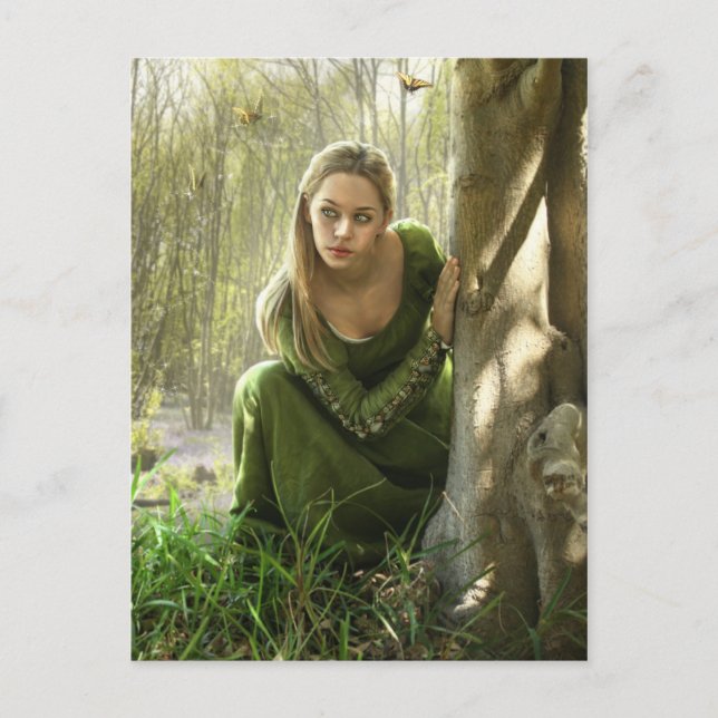 Cartão Postal Cartão-postal da Floresta Secreta (Frente)