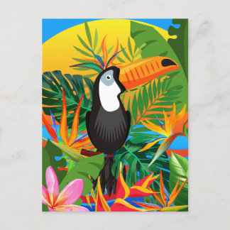 Cartão Postal Cartão-postal da Floresta Tropical Turiana Vibrant