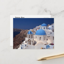 Cartão Postal Cartão-postal da Grécia Santorini