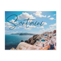 Cartão-postal da Grécia Santorini