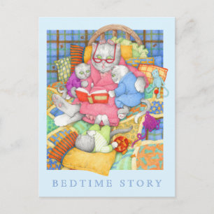 Cartão Postal Cartão-postal da HISTÓRIA BEDTIME / Azul