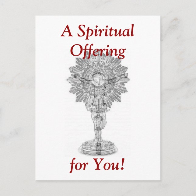 Cartão Postal Cartão-postal da Hora Santa (Frente)