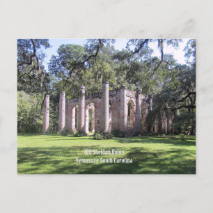 Cartão Postal Cartão-postal da Igreja de Sheldon Ruins