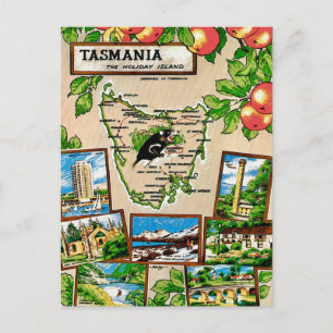 Cartão Postal Cartão-postal da Ilha de Férias da Tasmânia