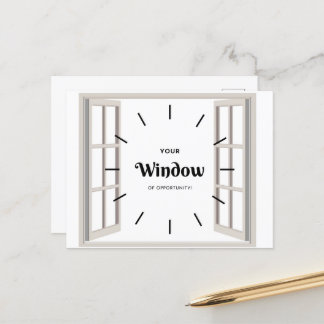 Cartão Postal Cartão-postal da janela de oportunidade
