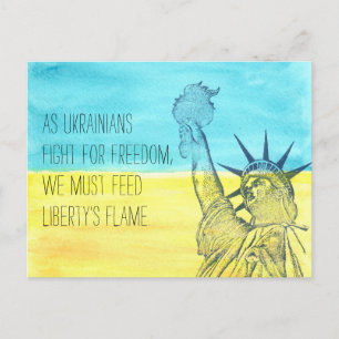 Cartão Postal Cartão-postal da Liberdade de Alimentação