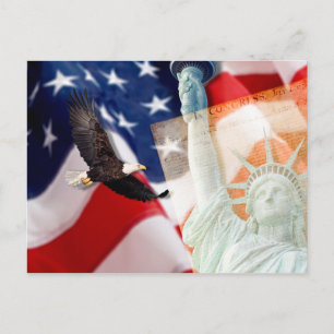 Cartão Postal Cartão-postal da Liberdade para Patriotas America