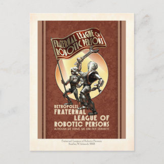 Cartão Postal Cartão-postal da Liga de Pessoas Robóticas